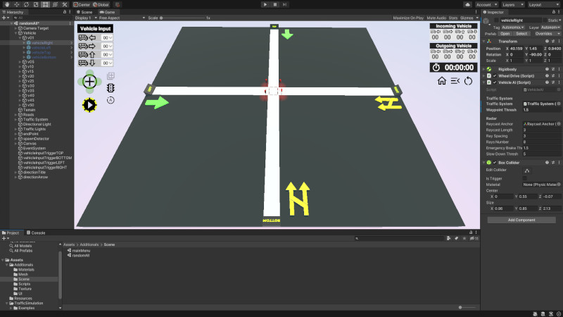 Traffic Simulation-Unity customization.