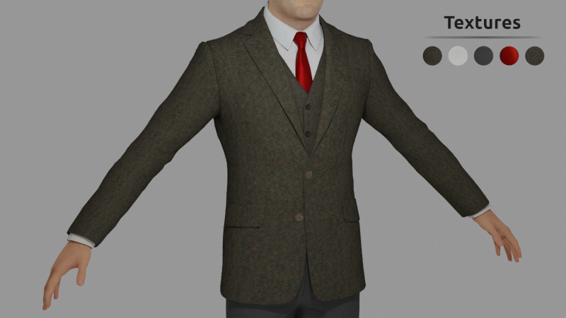 Wool Blend Tweed Jacket.